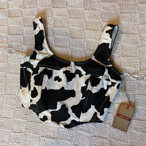 Cowgirl ribbed crop top
